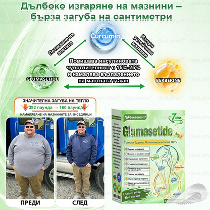 Официален магазин |  🥇👩‍⚕️Geleemon® Glumasetide 8 в 1 нано микроиглена лепенка – само веднъж дневно ✅ Видими промени за 7 дни при затлъстяване, отпусната кожа и здраве