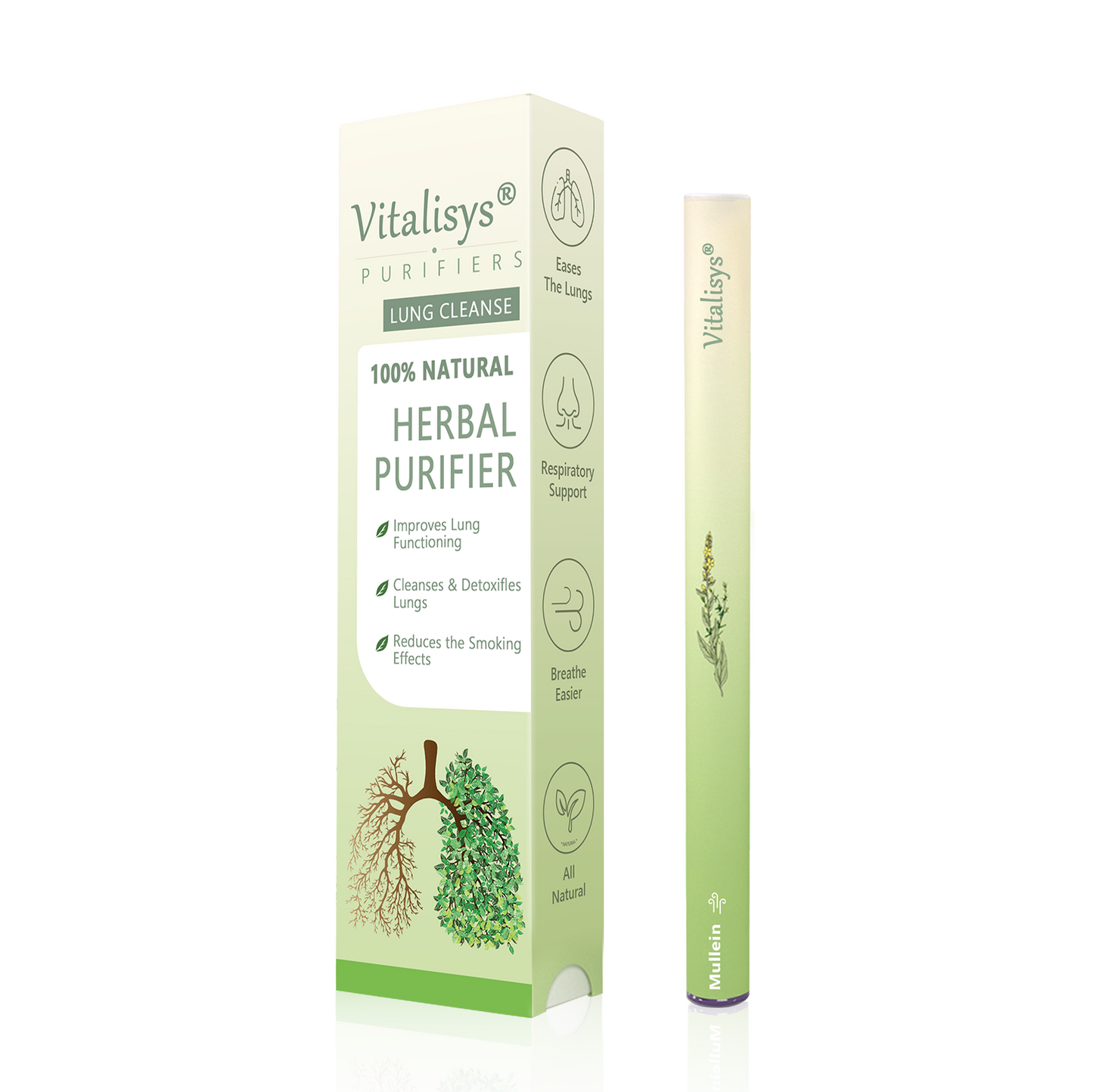𝐔𝐒 𝐎𝐰𝐧𝐞𝐝 𝐚𝐧𝐝 𝐎𝐩𝐞𝐫𝐚𝐭𝐞𝐝✅ 𝐕𝒊𝒕𝐚𝐥𝐢𝐬𝐲𝐬® 𝐁𝐨𝐭𝐚𝐧𝐢𝐜𝐚𝐥 𝐌𝐮𝐥𝐥𝐞𝐢𝐧 𝐋𝐮𝐧𝐠 𝐂𝐥𝐞𝐚𝐧𝐬𝐞 𝐃𝐢𝐟𝐟𝐮𝐬𝐞𝐫(🫁Cough, Pharyngitis, shortness of breath, sputum, stuffy nose, bronchitis, bronchitis, allergy symptoms, lung discomfort)2✨